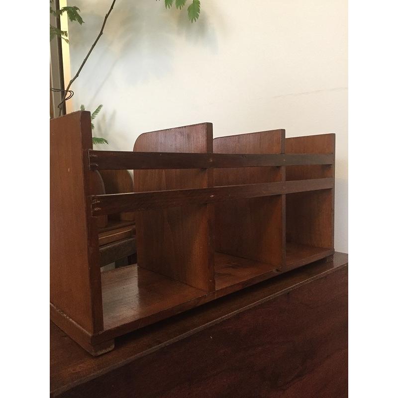 昭和 レトロ アンティーク 卓上 木製本棚 : SK STORE - 通販 - Yahoo