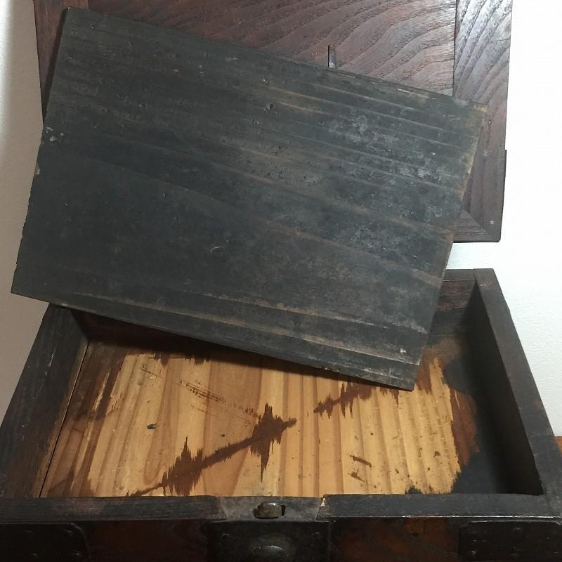 アンティーク 明治時代 欅 懸硯 船箪笥 時代箪笥 小箪笥 日本製 : SK