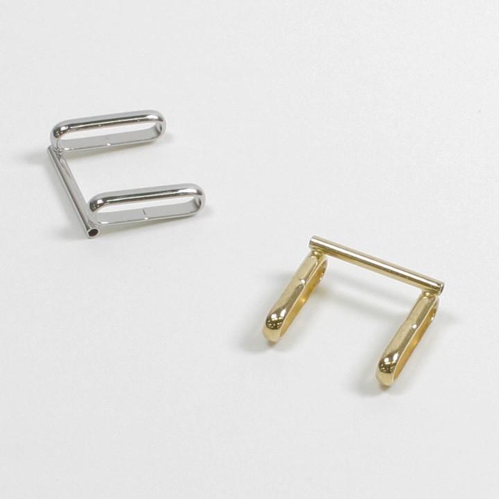 帯留めパーツ パイプ型 17×20mm 1個入り | アクセサリー金具 帯どめ 帯