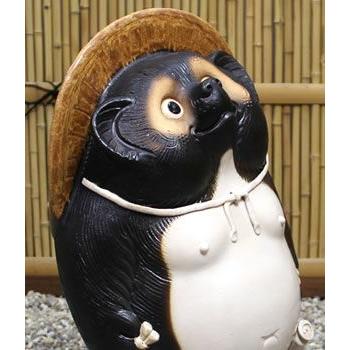 信楽焼 20号なごみ狸 たぬき タヌキ 開運 縁起物 可愛い 陶器 商売繁盛