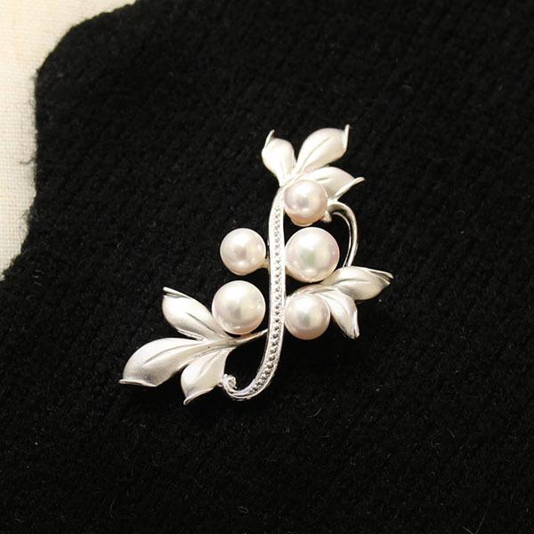 パール ブローチ パールブローチ 真珠ブローチ フォーマル 本真珠