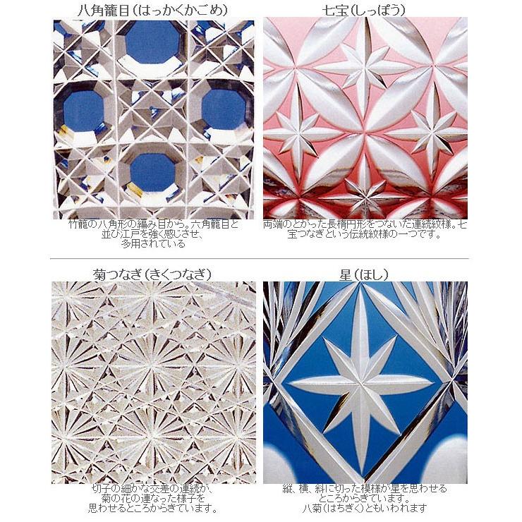 江戸切子 カガミクリスタル ロックグラス（青） 木村秋男 : お値打ち