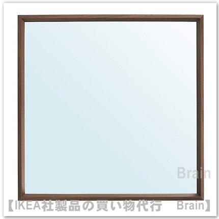 イケア（IKEA） NISSEDAL/ニッセダール ミラー65x65 cm ウォールナット