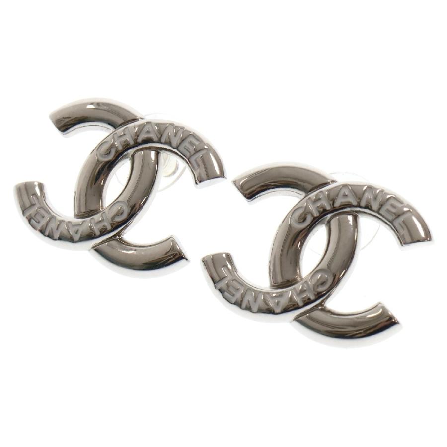 週末までの価格】CHANEL シルバー ロゴ ピアス