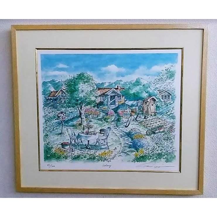 美品】内田新哉 グリーンゲイブルズ 版画 美品】内田新哉 グリーン