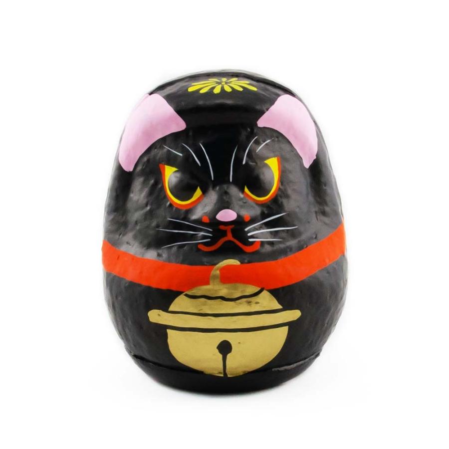 だるま つつみのおひなっこや 伊達なだるま 黒猫 11cm 松川だるま 仙台