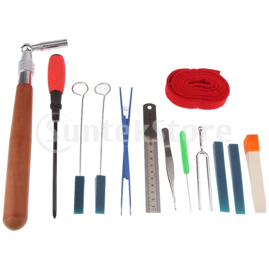 13個ピアノ調律製品プロフェッショナルピアノ修理ツールキットセット