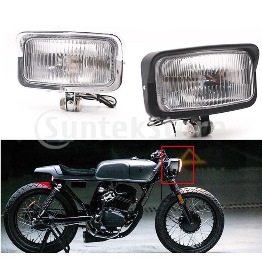 ユニバーサル 12V オートバイ スクエア LED型スポットライト ヘッド