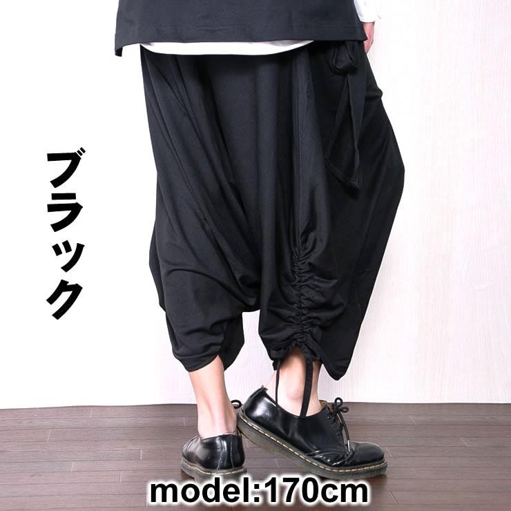 individual sentiments ブラック リネン サルエルパンツ individual