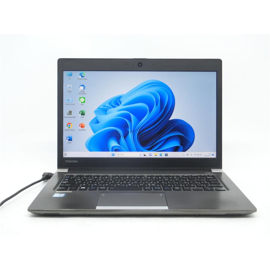 保証付 高速SSD Wi-Fi有 13.3型 薄型 ノートパソコン 東芝 R63/F 中古