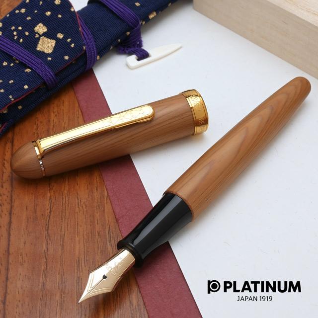 バーバリー プラチナ万年筆 #3776 ブライヤー 14K M バーバリー