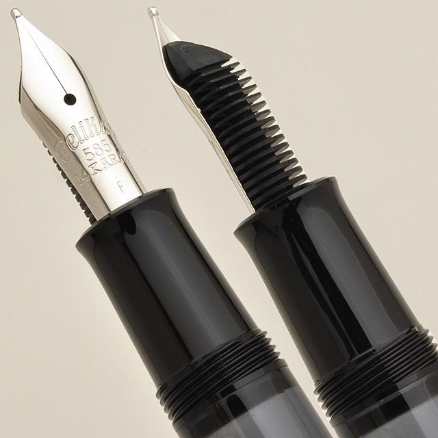 Pelikan（ペリカン） 万年筆 M101N グレー ブルー 14金 特別生産品