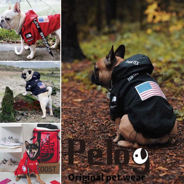 THE DOG FACE 犬 服 レインコート 選べる2色 ドッグウェア 冬服 防寒着
