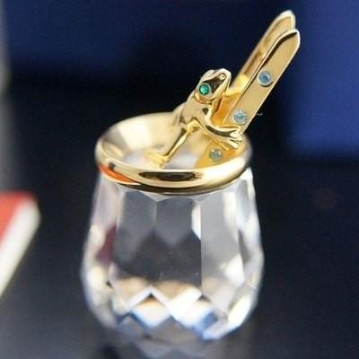 スワロフスキー ウェザーフロッグ かえる ハシゴ スワロフスキー