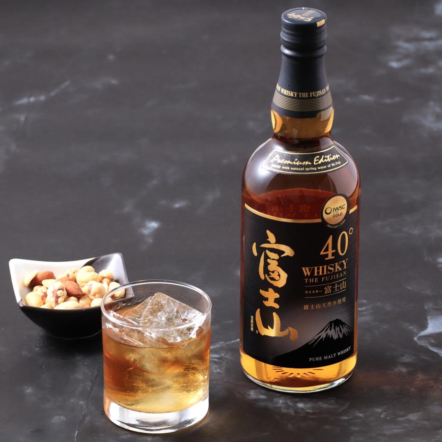 富士山ウィスキー ピュアモルトブラックラベル 700ml 富士山天然水使用