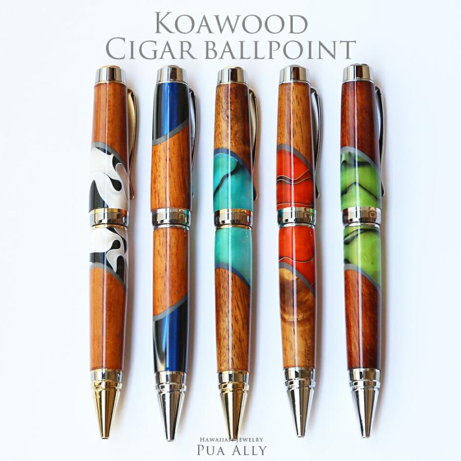 ハワイアンジュエリー ハワイアン コアウッド シガー ボールペン 木製