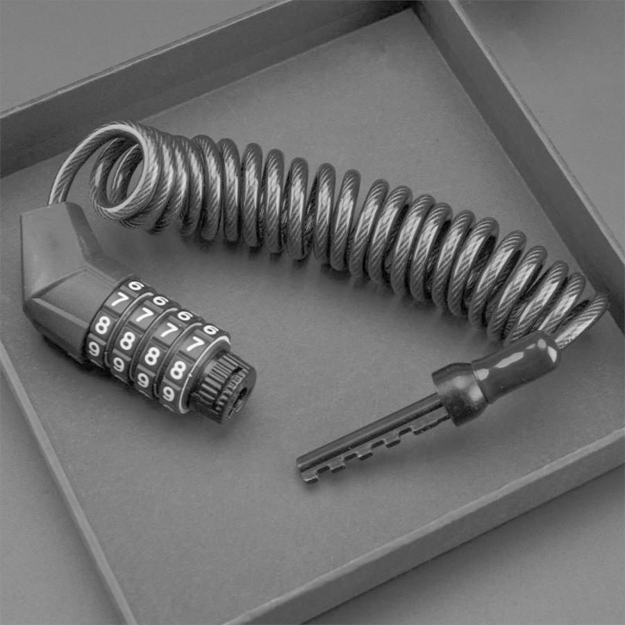 ROCKBROS 自転車 鍵 ワイヤーロック ケーブル ダイヤル式 4桁 長い