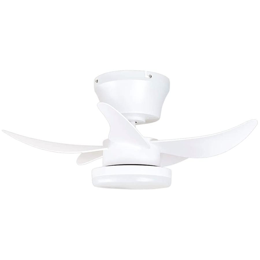 シーリングファンライト 5枚羽根 LEDライト内蔵 直径63cm ホワイト