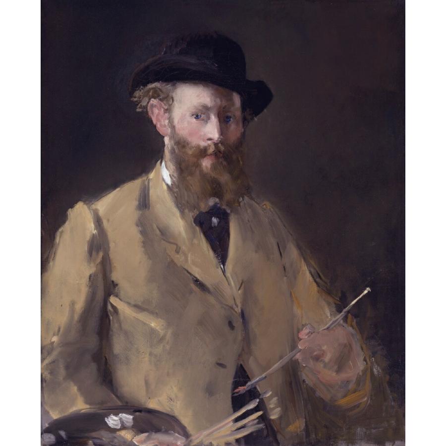 絵画風 壁紙ポスター【フルサイズ版】 エドゥアール・マネ パレットを