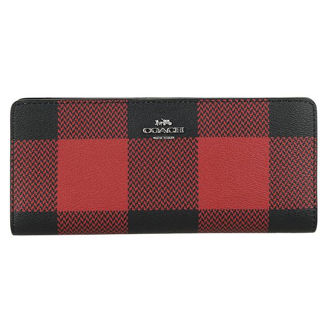 COACH（コーチ） 財布 長財布 二つ折り チェック柄 格子柄