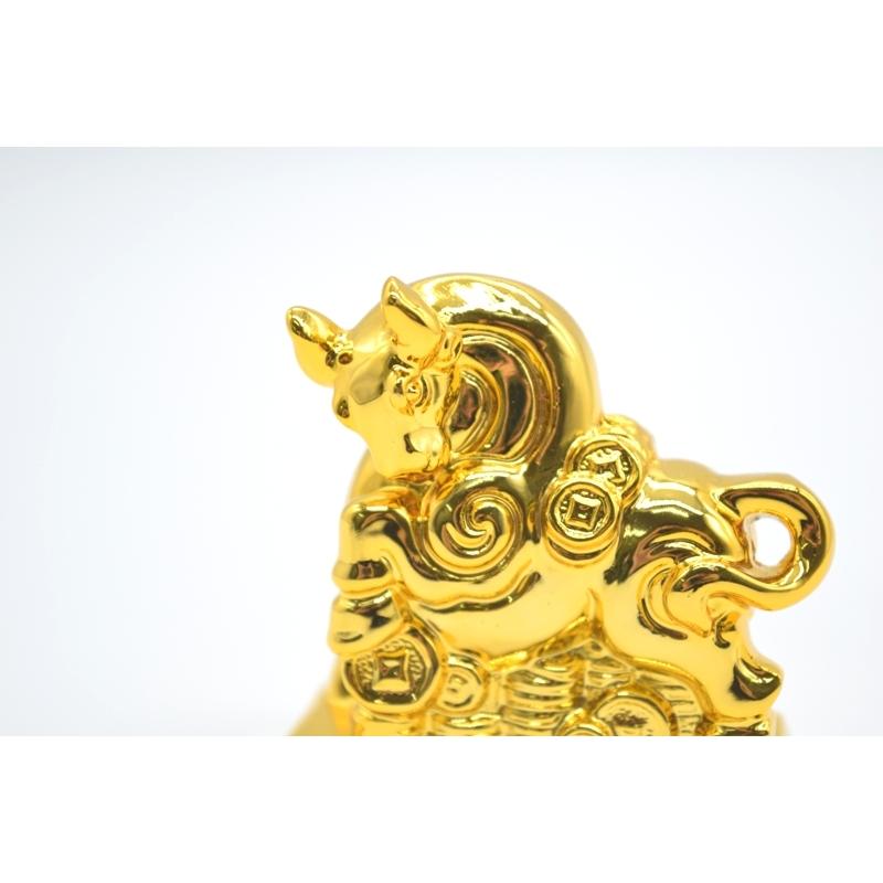 ドクラアニマル ウシ｜マライカ公式通販 黄銅 牛 金色の置物 約14cm