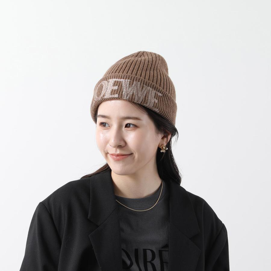 LOEWE（ロエベ） ニット帽 F540257X23 レディース ロゴ刺繍 ニット