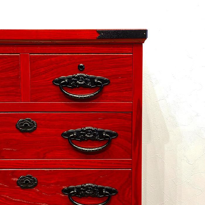 チェスト 整理箪笥 和箪笥 民芸家具風 和家具 日本製 国産家具 民芸