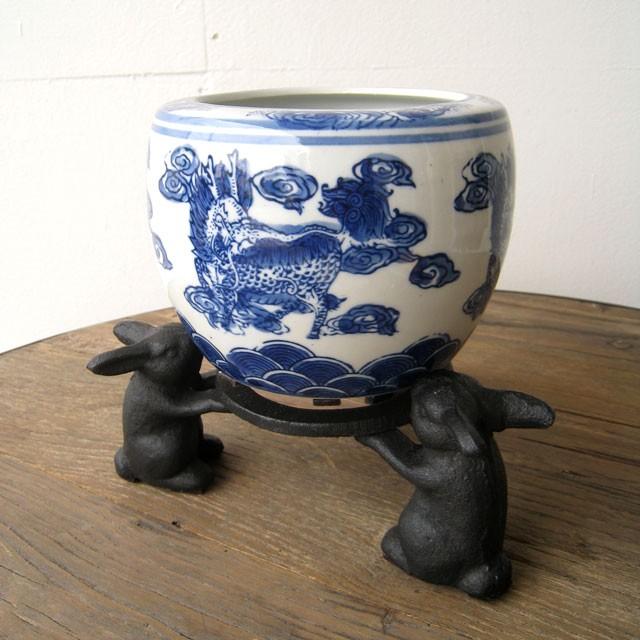 五徳 うさぎ 鉄製 火鉢 囲炉裏 : 手づくり家具 ウッドギャラリー樹