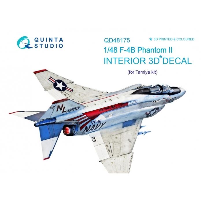 QUINTA STUDIO(QD48175)1/48 F-4B ファントムII用内装3Dデカール