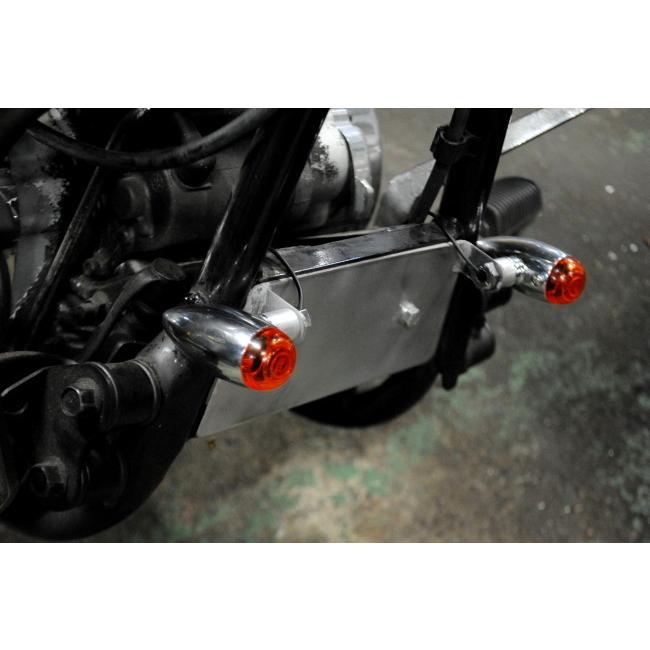 メッキウィンカーフロントマウントステー付きドラッグスター