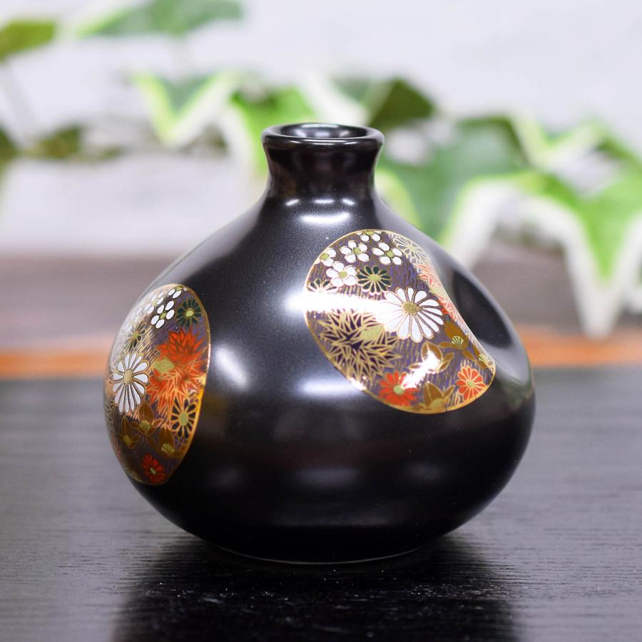 未使用】九谷焼 花瓶 金 花詰 14号 ストア 壺 仁清 九谷焼 【逸品物