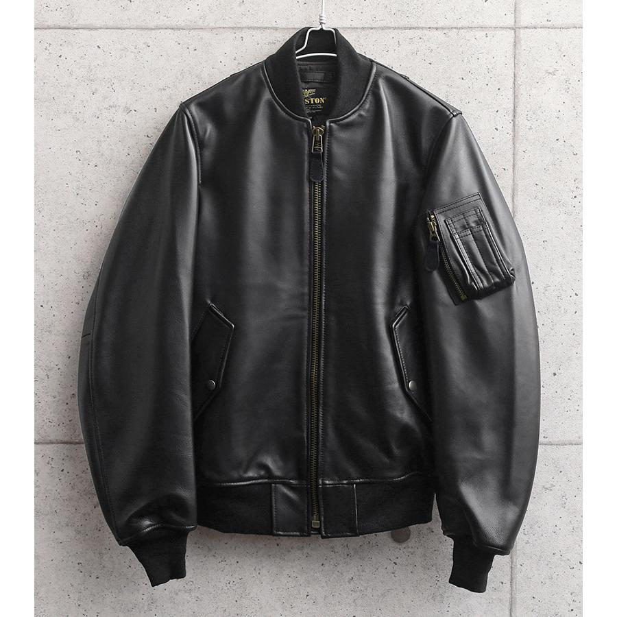 レザー ボンバージャケット M ツギハギジャン シープスキン 羊革 ma1