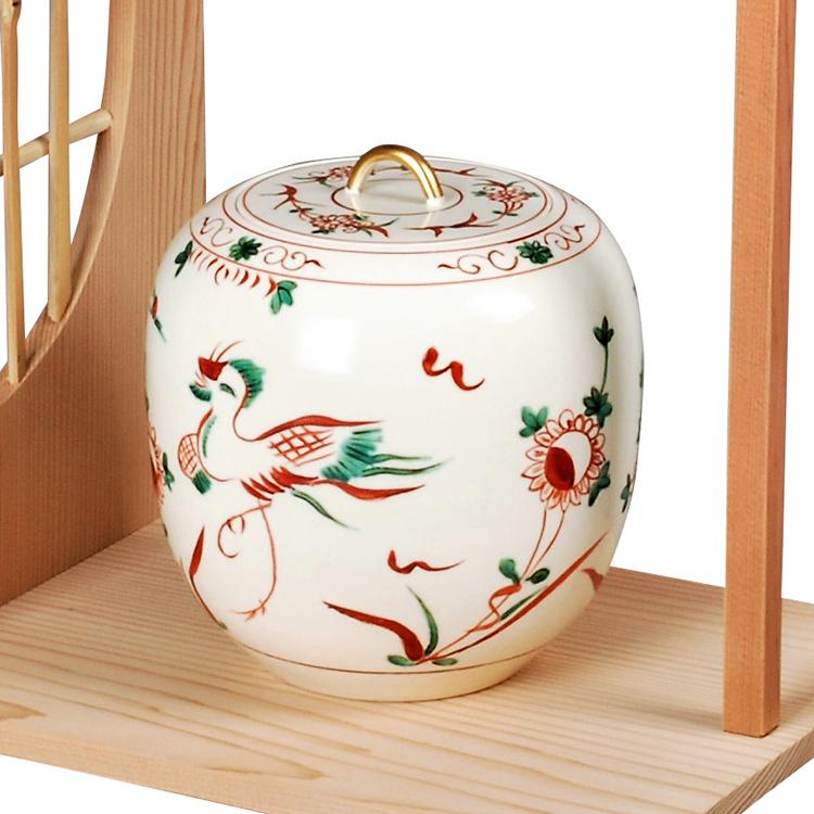 水指 赤絵 丸 御室窯 茶道 茶道具 : 和空間ヤフーショップ - 通販