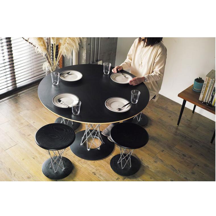 イサム・ノグチ ダイニングテーブルセット 5点セット サイクロン