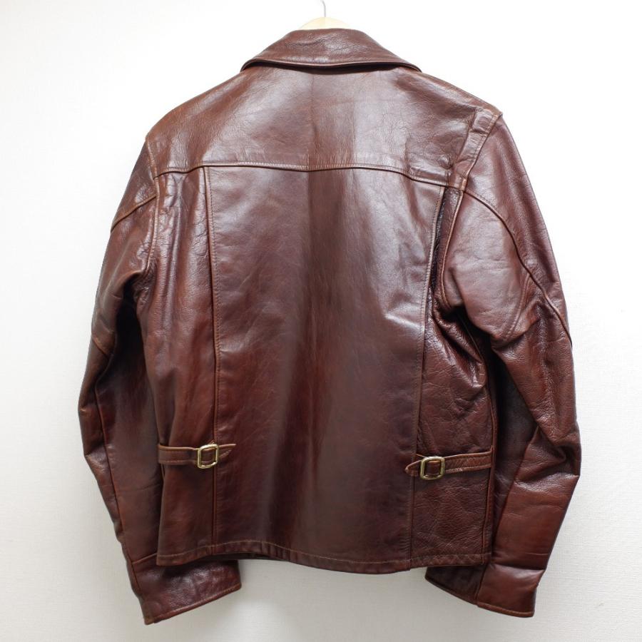 SCHOTT 659シングルライダーストラッカーズサイズ36赤茶色系