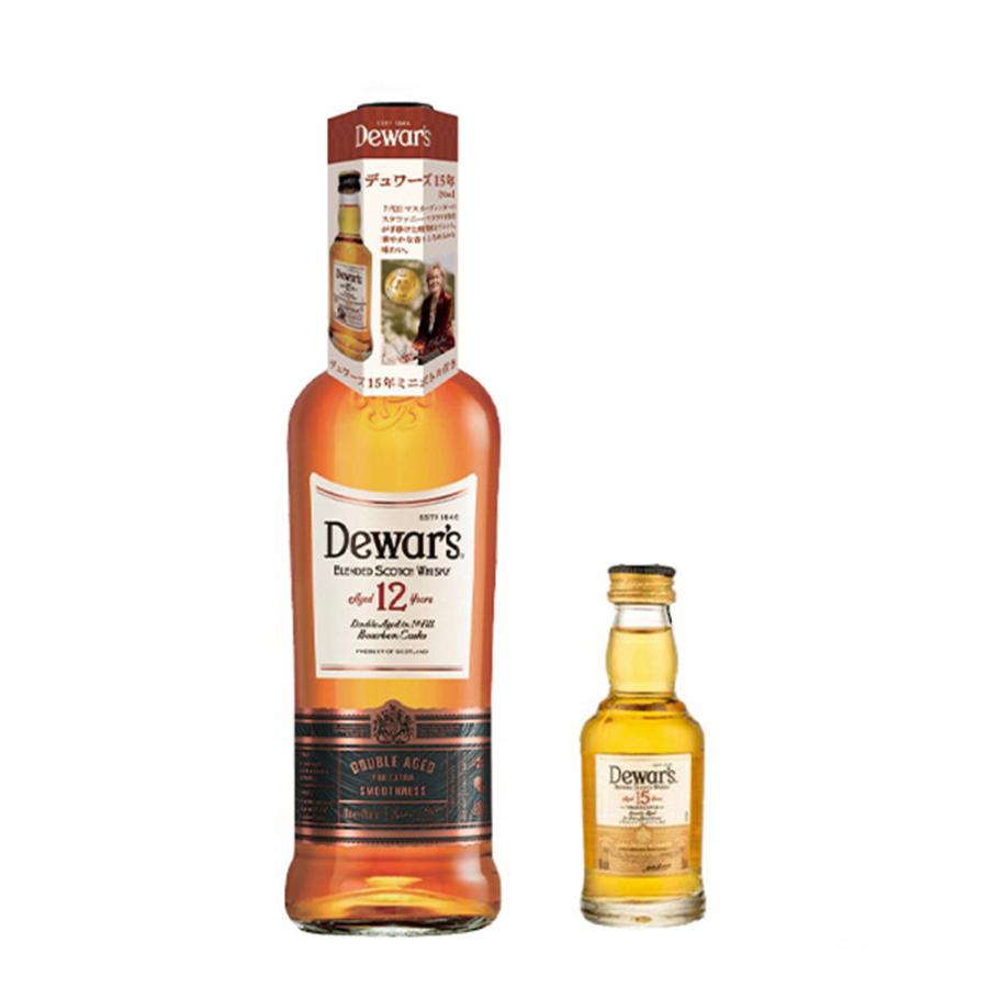 正規品 15年ミニチュア付き】デュワーズ12年 デュワーズ15年50mlミニ