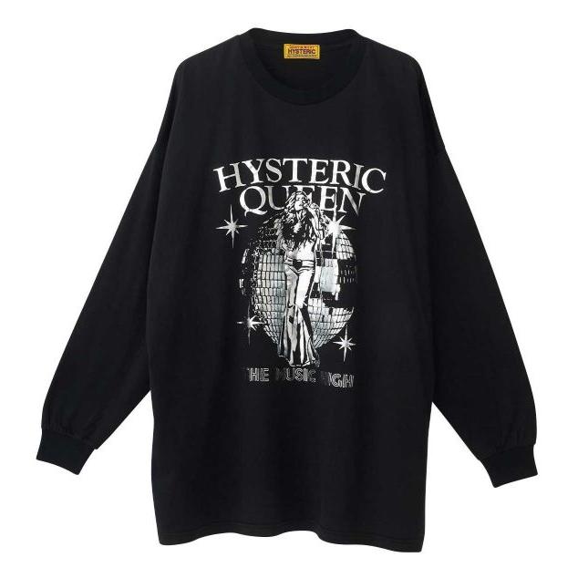 HYSTERIC GLAMOUR ロンT ブラック黒 Lヒステリックグラマー HYS