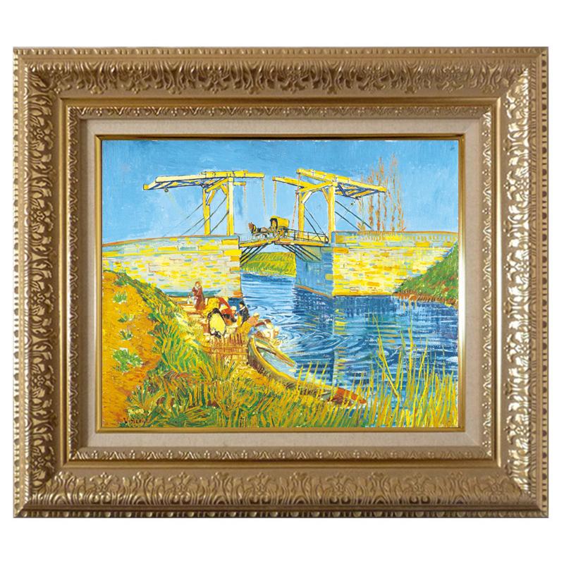 身野友之 油彩画(写実風景画) 【早春】 美品 高級額 P8号 身野友之