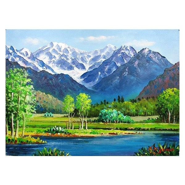 美術品】サイン入り油絵 ヨーロッパ風景 42×47cm 額縁付き 美術品