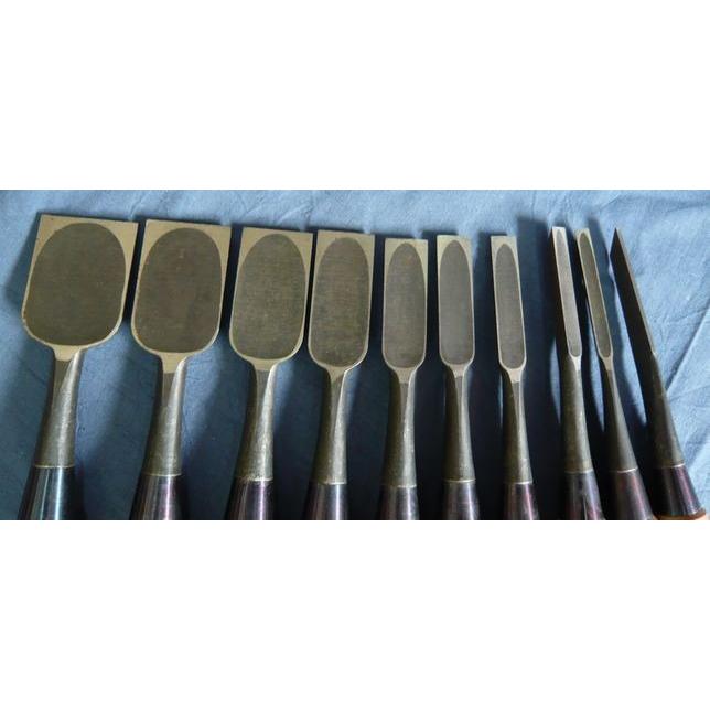 組鑿 左寿光 角打 追入 赤樫柄 十本組 : ToolMate別館 Yahoo!店 - 通販