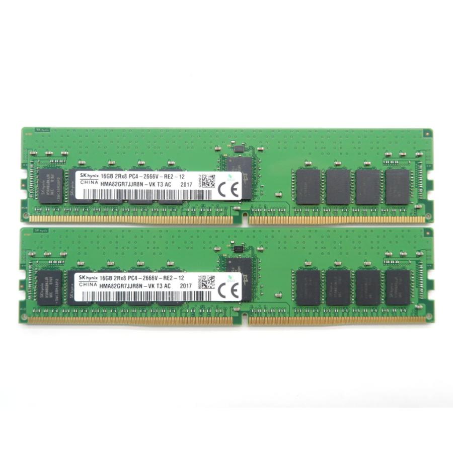 ◇SK hynix 16GBx2枚セット32GB分 PC4-2666V-RE2 DDR4 ECC Registered