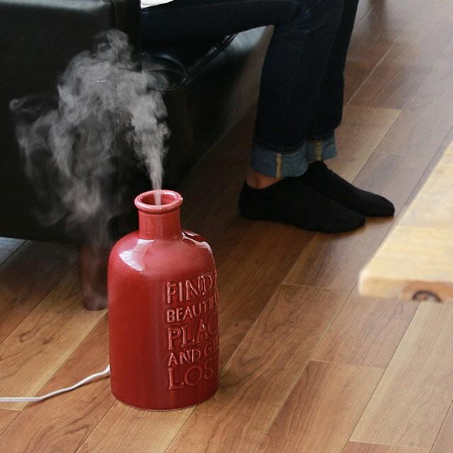 オンリリ陶器アロマ超音波式加湿器M ONL-HF009V ナチュラルであり