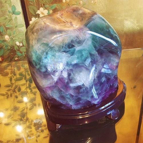 theory xyz フローライト 原石 置物 大型 9.1kg 美品 天然石 蛍石 甲府