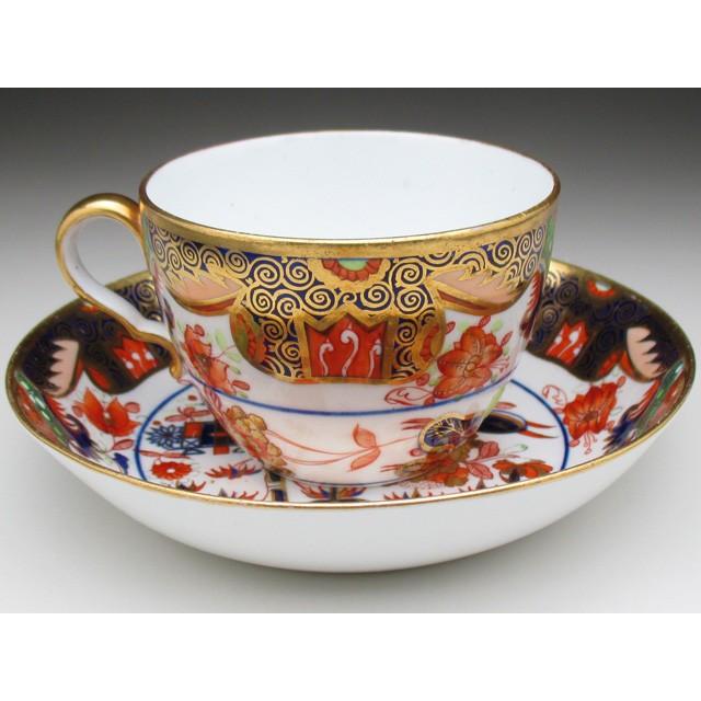 スポード 金彩イマリ文 カップ＆ソーサー アンティーク 1800年代