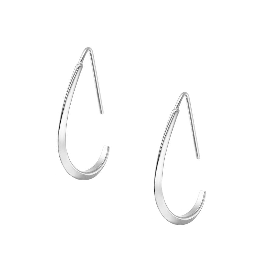 ジュエリーツツミ K18ホワイトゴールドピアス フックピアス キャッチ