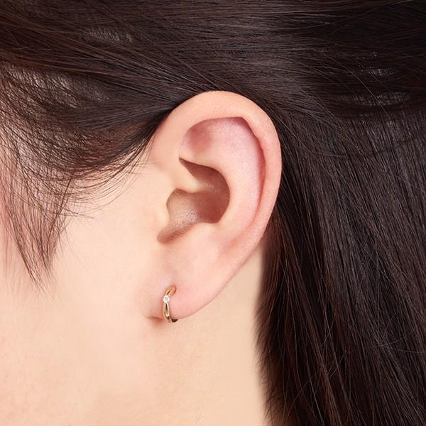 ジュエリーツツミ K10イエローゴールドダイヤモンドピアス