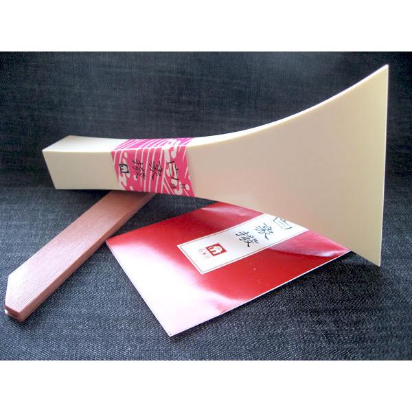 三味線撥(三味線バチ) 白象 津軽用 【14号 白】 重さ140g 練習用