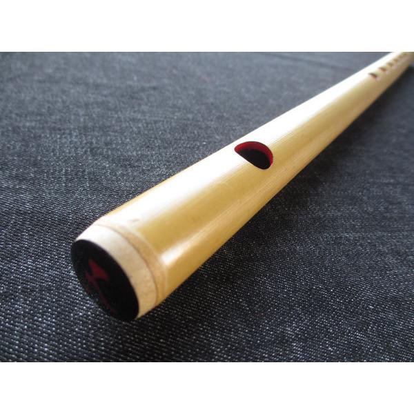 篠笛(しの笛)横笛 獅子田 竹渓 無地 6穴 5本調子 お囃子調(お祭り用