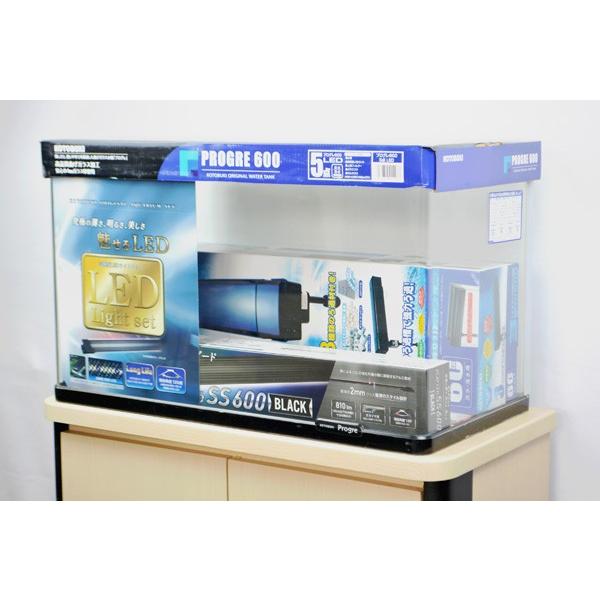 コトブキ プログレ600 LEDライト付・観賞魚飼育5点セット