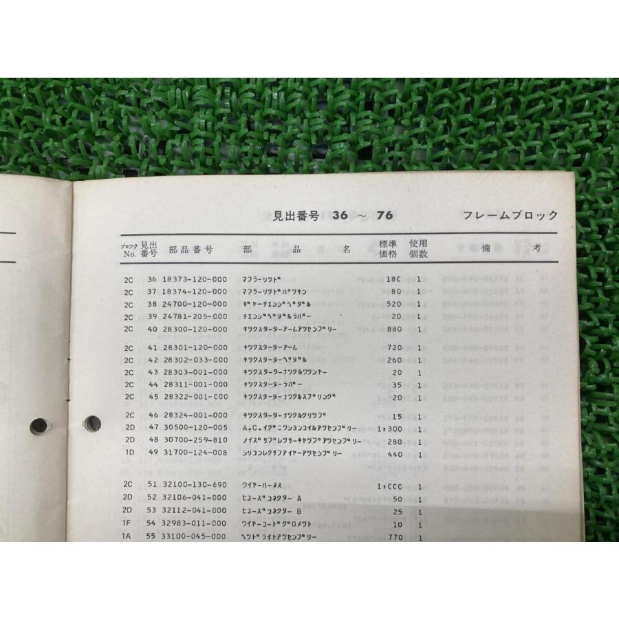 ホンダ（HONDA） モンキー パーツリスト 正規 中古 バイク 整備書 Z50J